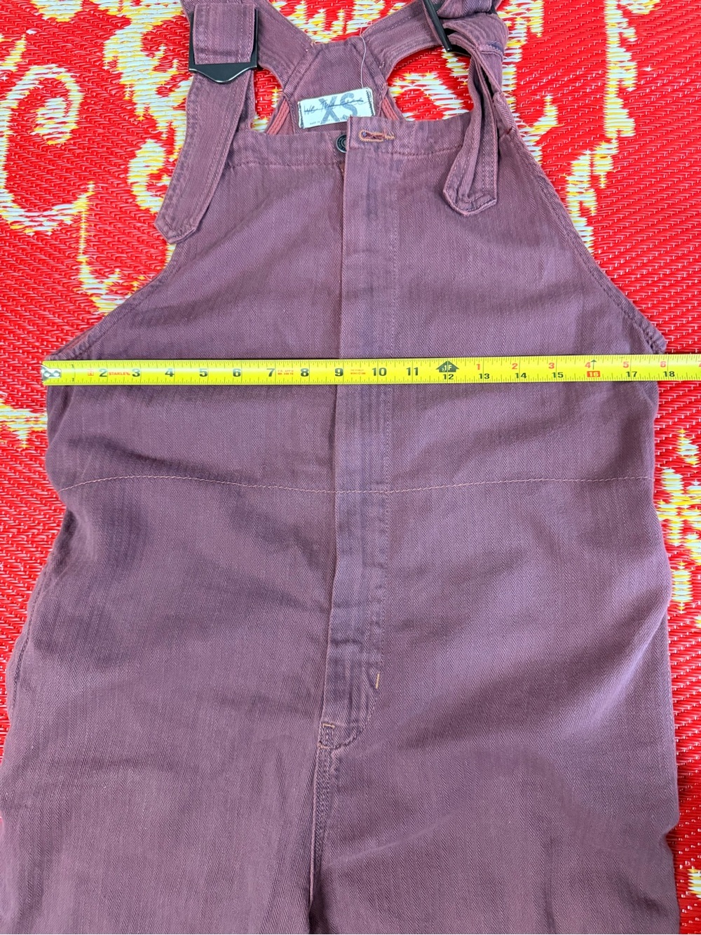 We The Free Sz XS Dusty Rose Overalls with Metal Buckles Cotton Blend - Picture 8 of 14